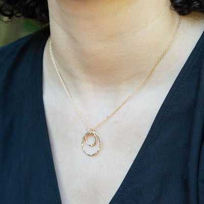 Double Ring Pendant - Gold-Filled-Cameron Kruse