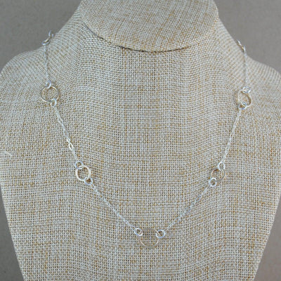 Short Floating Link Necklace - Mixed Metals-Cameron Kruse