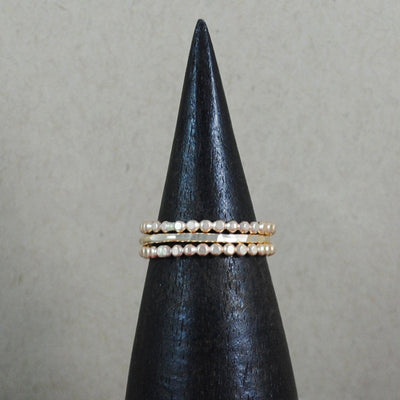 Beaded Stacking Rings - Gold-Filled-Cameron Kruse